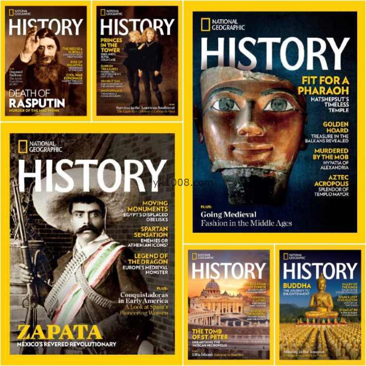 【美国版】National Geographic History – Full Year 2024 Collection国家地理历史pdf杂志