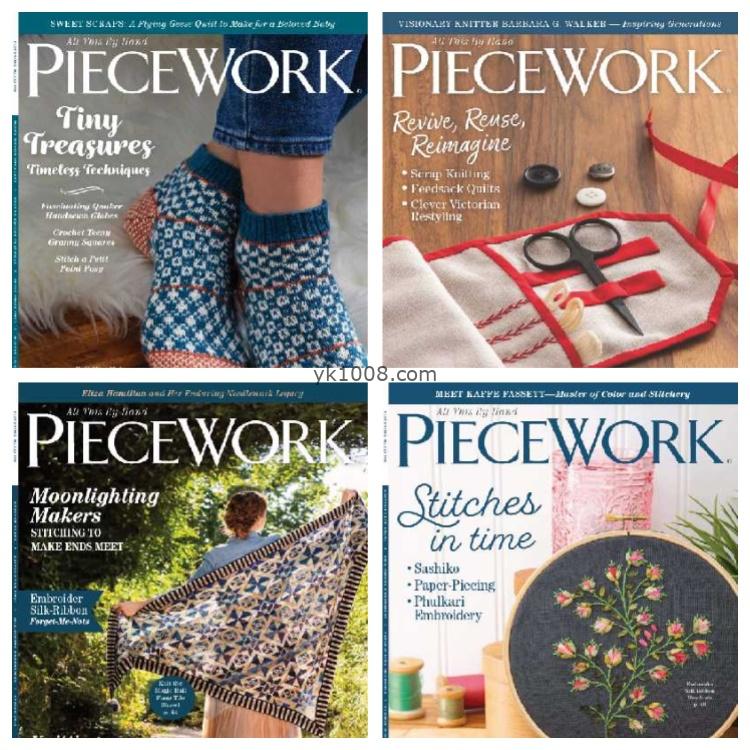 【美国版】PieceWork – Full Year 2024 Collection手工刺绣pdf杂志