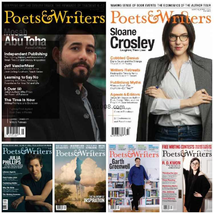 【美国版】Poets & Writers Magazine – Full Year 2024 Collection职业作家文学pdf杂志