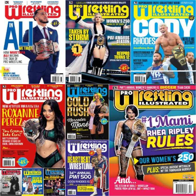 【美国版】Pro Wrestling Illustrated – Full Year 2024 Collection摔跤运动pdf杂志