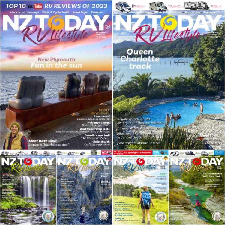 【新西兰】RV Travel Lifestyle – Full Year 2024 Collection新西兰户外旅景点pdf杂志