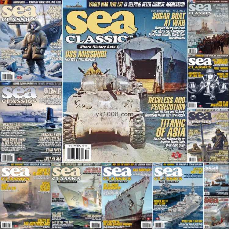 【美国版】Sea Classics- Full Year 2024 Collection二战海洋军舰海军pdf杂志