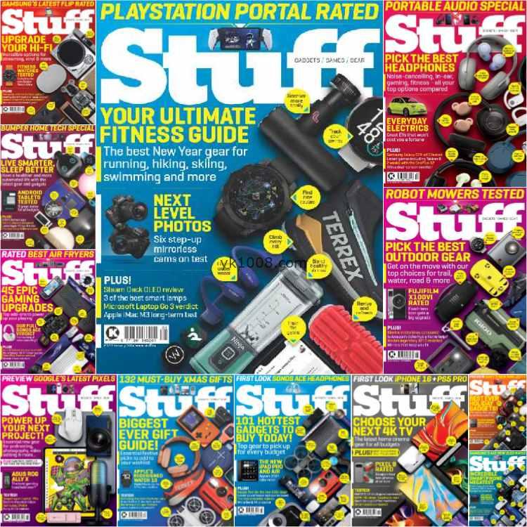 【英国版】Stuff UK- Full Year 2024 Collection生活小工具创意小物品pdf杂志