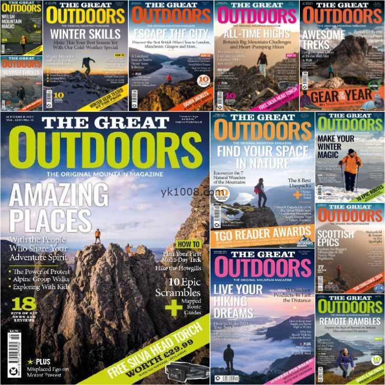 【英国版】The Great Outdoors – Full Year 2024 Collection户外登山山丘徒步旅游pdf杂志