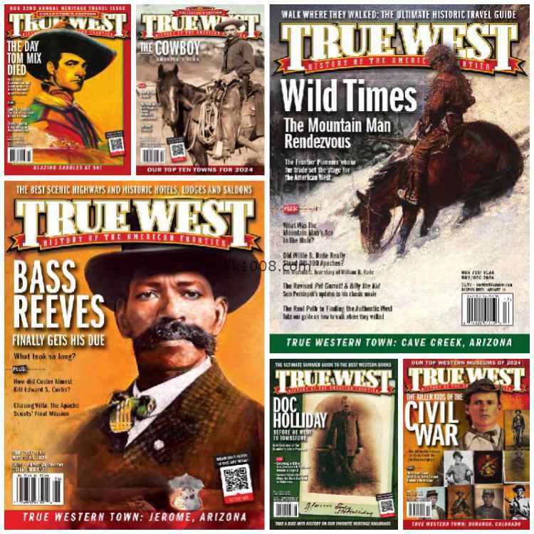 【美国版】True West Magazine – Full Year 2024 Collection美国西部历史pdf杂志