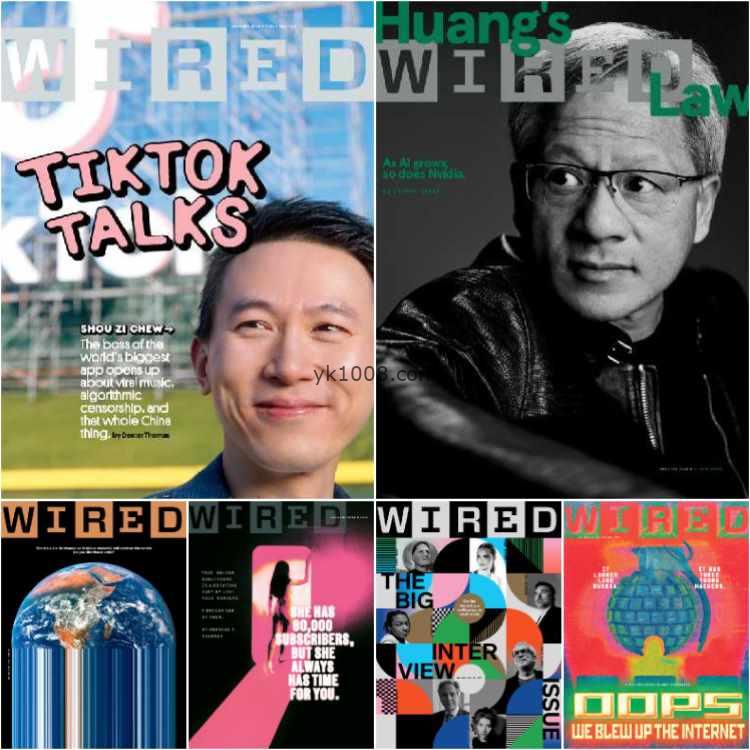 【美国版】Wired USA – Full Year 2024 Collection思想智慧求知pdf杂志