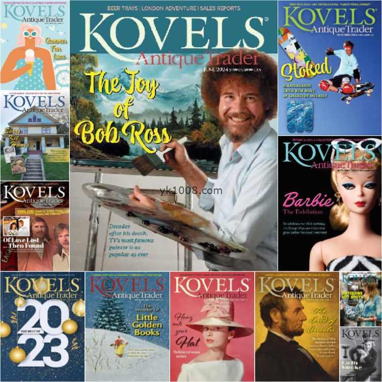 【美国版】Kovels Antique Trader – Full Year 2024 Collection古董艺术品拍卖商店pdf杂志