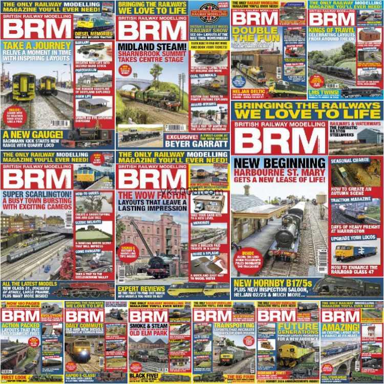 【英国版】British Railway Modelling – Full Year 2024 Collection英国铁路模型布局pdf杂志