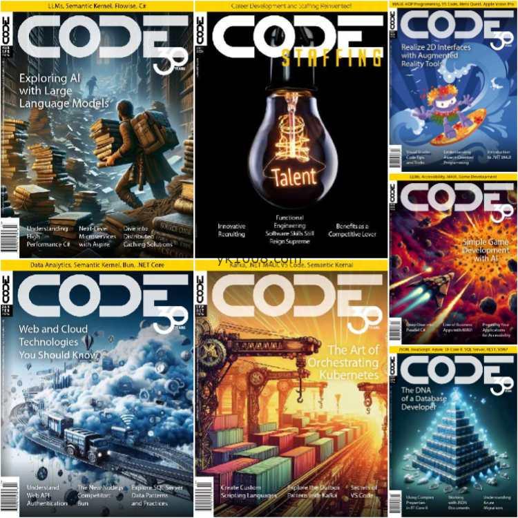 【美国版】CODE Magazine – Full Year 2024 Collection软件技术代码开发pdf杂志