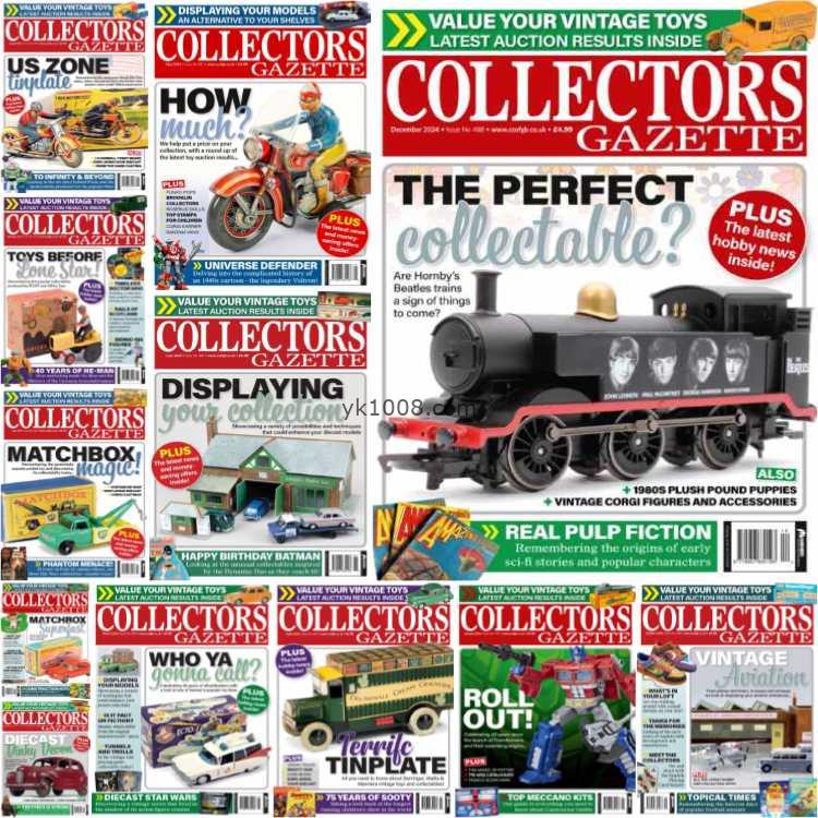 【英国版】Collectors Gazette – Full Year 2024 Collection玩具模型收藏pdf杂志