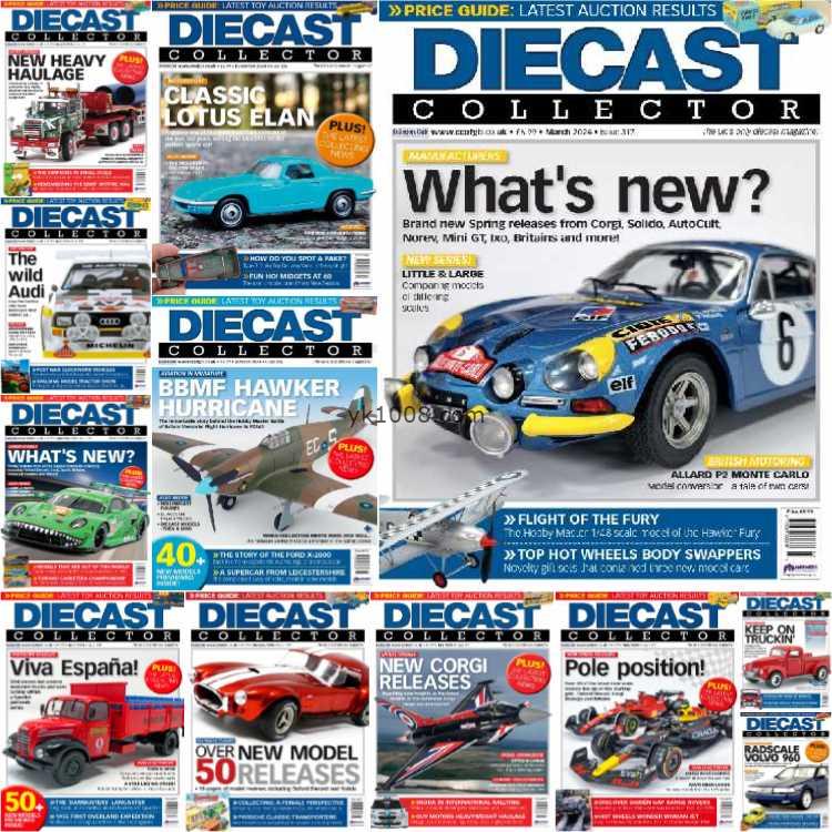 【英国版】Diecast Collector – Full Year 2024 Collection汽车卡车飞机模型pdf杂志