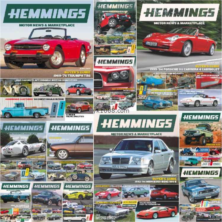 【美国版】Hemmings Motor News – Full Year 2024 Collection汽车爱好者收藏家pdf杂志