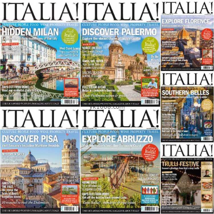 【英国版】Italia magazine – Full Year 2024 Collection意大利房产旅游美食景点pdf杂志