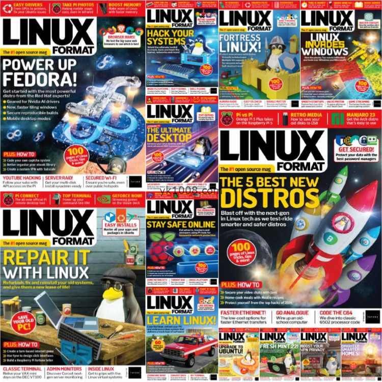 Linux Format UK – Full Year 2024 Collection编程教程技术趋势pdf杂志