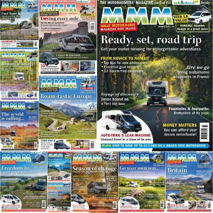 【英国版】MMM The Motorhomers’ Magazine – Full Year 2024 Collection房车旅游pdf杂志