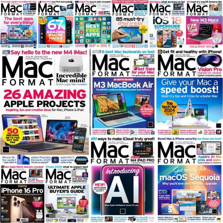 【英国版】MacFormat UK – Full Year 2024 Collection英国mac用户杂志苹果ios使用pdf杂志