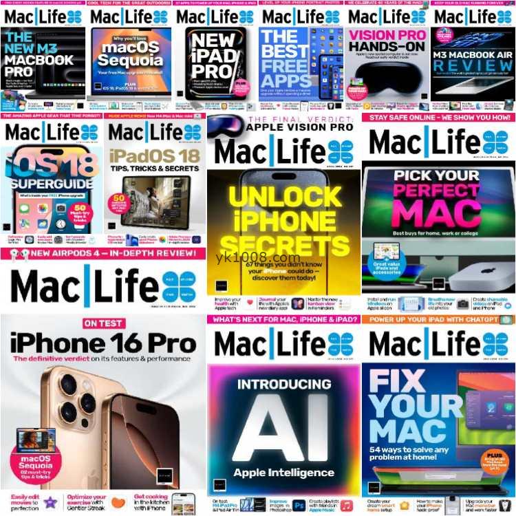 【英国版】MacLife UK – Full Year 2024 Collection苹果产品内容pdf杂志