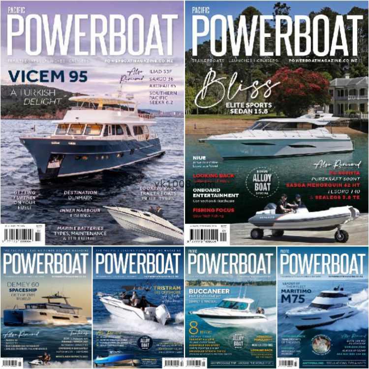 【新西兰】Pacific PowerBoat Magazine – Full Year 2024 Collection游艇巡洋舰技术pdf杂志