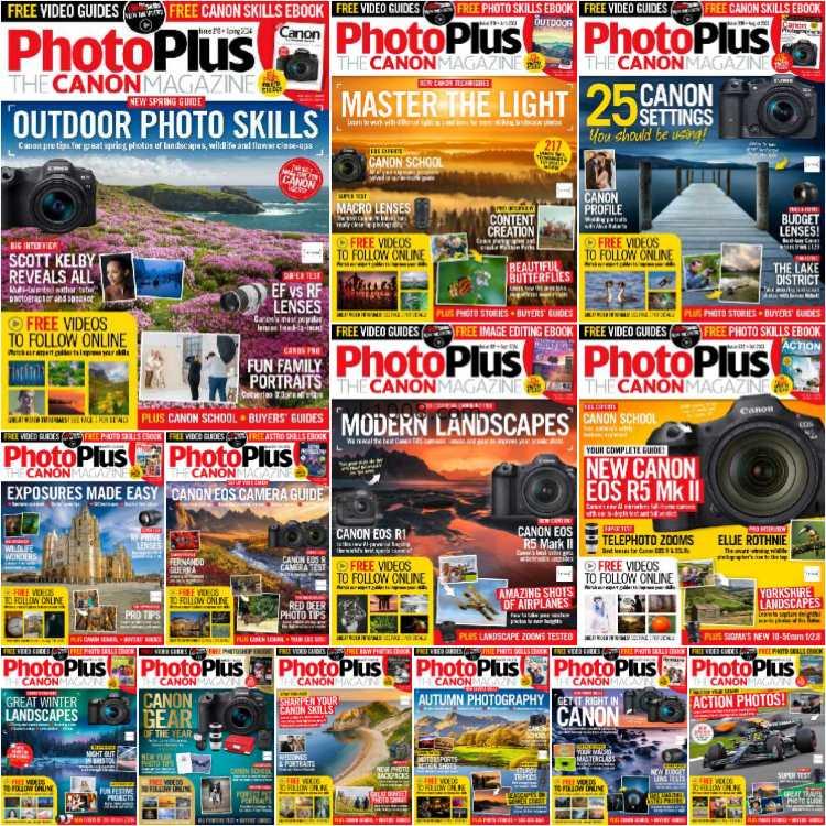 【英国版】PhotoPlus The Canon Magazine – Full Year 2024 Collection佳能相机摄影爱好指南pdf杂志