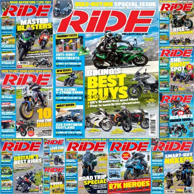 【英国版】RIDE – Full Year 2024 Collection摩托车pdf杂志