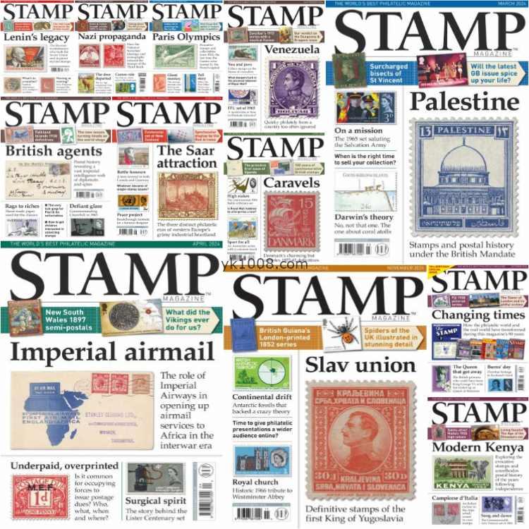 Stamp Magazine – Full Year 2024 Collection邮票杂志集邮新闻研究pdf杂志