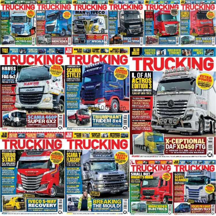 【英国版】Trucking – Full Year 2024 Collection卡车运输司机新闻特写pdf杂志