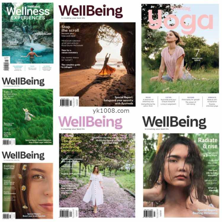 【澳大利亚】WellBeing – Full Year 2024 Collection自然健康生活灵感激励pdf杂志