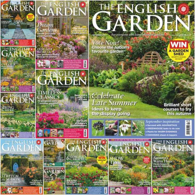 【英国版】《The English Garden》2019年合集英式花园园艺植物种植绿化园林设计pdf杂志（12本）