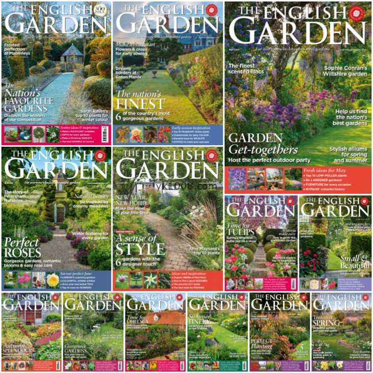 【英国版】《The English Garden》2021年合集英式花园园艺植物种植绿化园林设计pdf杂志（13本）