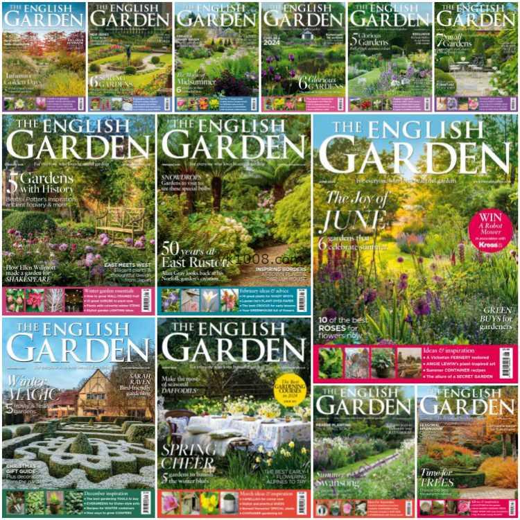 【英国版】《The English Garden》2024年合集英式花园园艺植物种植绿化园林设计pdf杂志（13本）