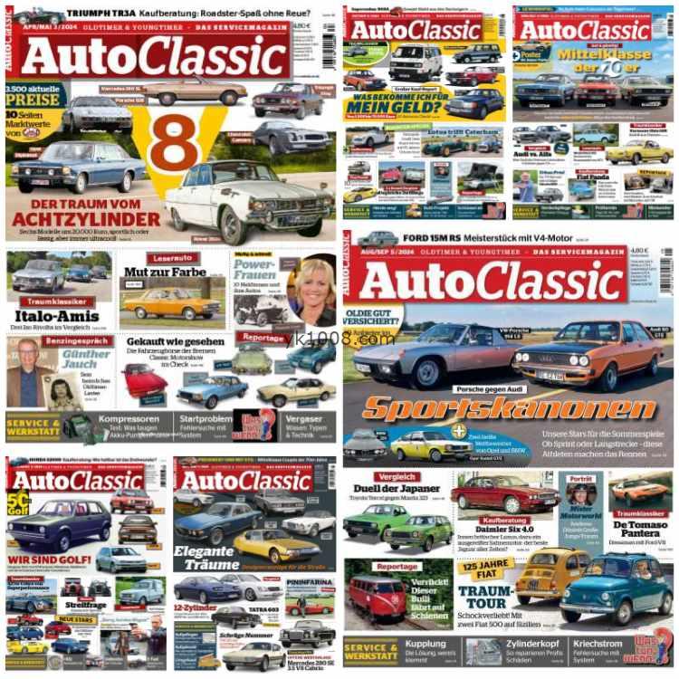 【德国版】Auto Classic – 2024 Jahrgang年合集汽车pdf杂志电子版