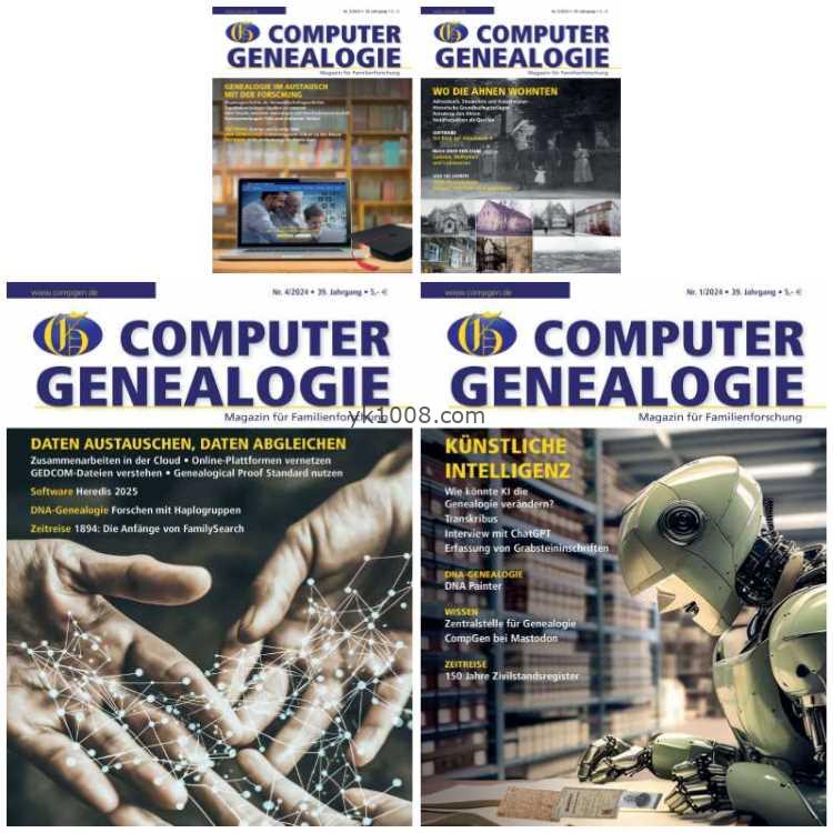 【德国版】Computer Genealogie – 2024 Jahrgang年合集人工智能pdf电子版杂志