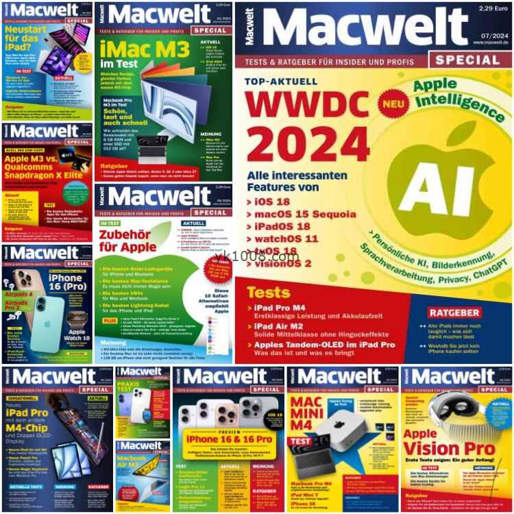 【德国版】Macwelt Special – 2024 Jahrgang年合集电脑电子产品pdf杂志电子版