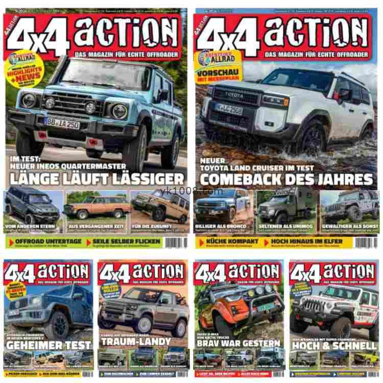 【德国版】4x4action – 2024 Jahrgang 2024年合集PDF电子版杂志