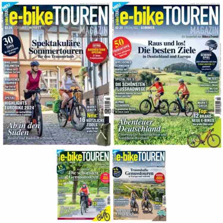 【德国版】E-Bike Touren Jahrgang 2024年合集PDF电子版杂志