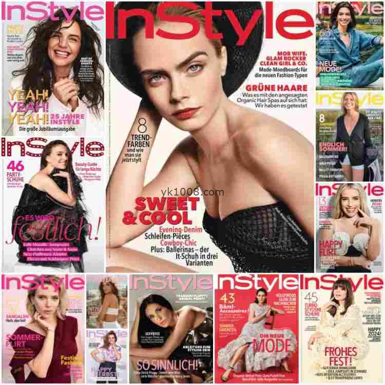 【德国版】InStyle – 2024 Jahrgang 2024年pdf电子版杂志