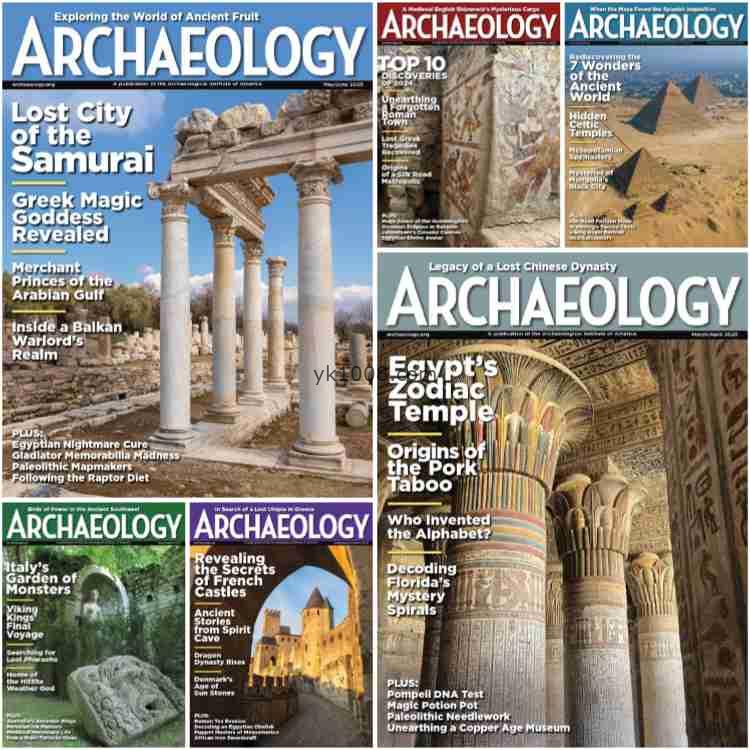 【美国版】Archaeology – Full Year 2025 Collection考古PDF杂志