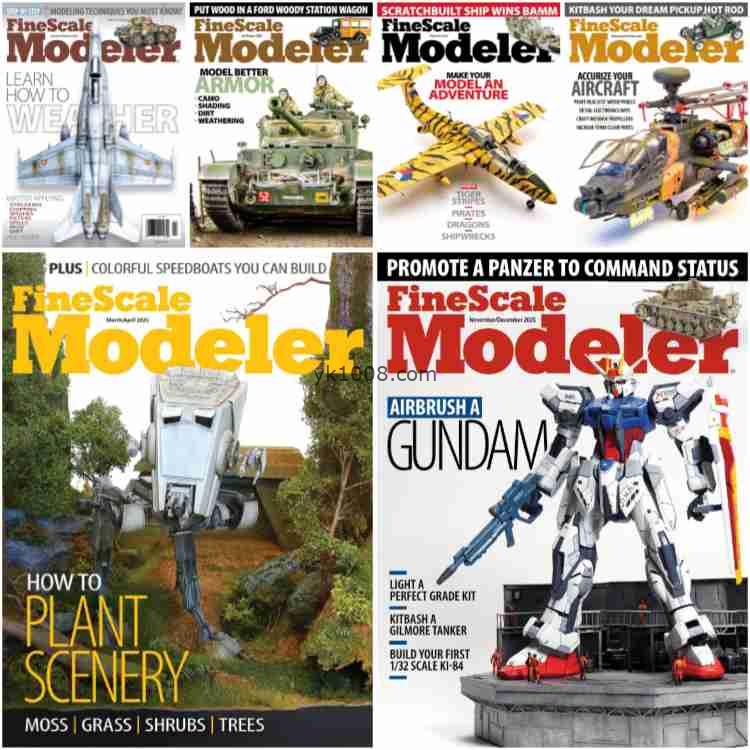 【美国版】FineScale Modeler2025年合集全球领先比例模型爱好者杂志PDF电子版