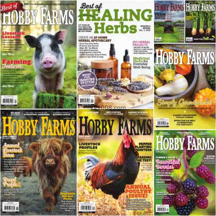 【美国版】Hobby Farms2025年合集生活农场田园乡村pdf杂志电子版
